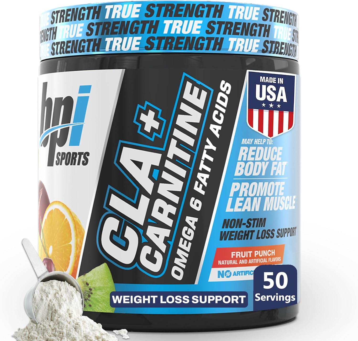 BPI Sports CLA+Carnitine – CLA L Carnitine & Linoleic Acid – L Carnitine Supplement for Weight Loss, Metabolism & Lean Muscle – Caffeine Free