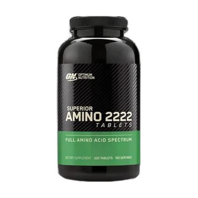 Optimum Nutrition Superior Amino 2222 Tablets, Complete Essential Amino Acids, EAAs