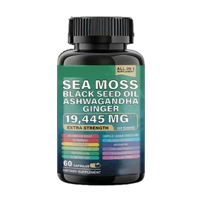 SEA MOSS BLACK SEED OIL ASHWAGANDHA GINGER