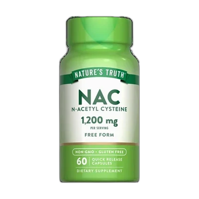 Nature's Truth NAC Supplement | 1200mg | 60 Capsules | N Acetyl Cysteine | Free Form Amino Acid | Non-GMO and Gluten Free Supplement