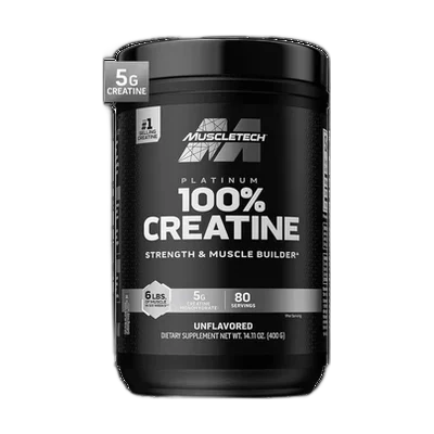 MuscleTech Creatine Monohydrate Powder, Platinum Pure - Unflavored Micronized Creatine for Men & Women - Workout Supplements for Performance, Muscle Recovery & Builder