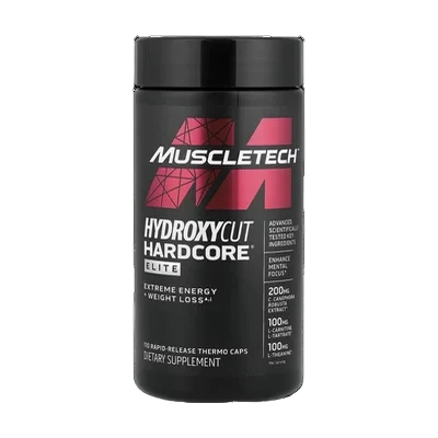 Hydroxycut Hardcore Elite - 110 Rapid-Release Thermo Caps - Energy & Focus - for Men & Women