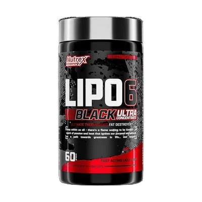 Nutrex Research Lipo-6 Black Ultra Concentrate | Thermogenic Energizing Fat Burner Supplement, Increase Weight Loss, Energy & Intense Focus
