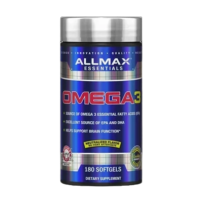 ALLMAX Omega 3-180 Softgels - Cold-Water Fish Oil Concentrate