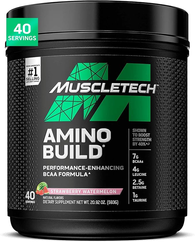 MuscleTech | BCAA Amino Acids + Electrolyte Powder | 7g of BCAAs + Electrolytes Support | Build Lean Muscle & Boost Endurance